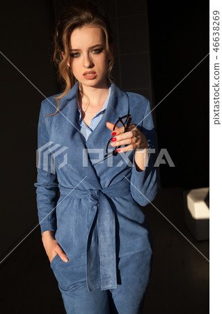 Portrait of business woman in a business suit work Office 46638269