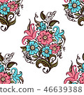 Bouquet of flowers. Seamless pattern of bouquet 46639388