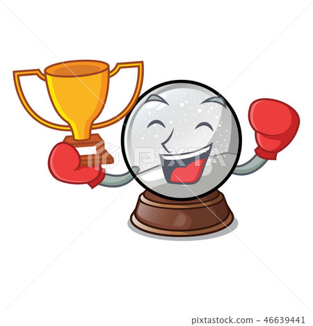 Boxing winner christmas snow globe in shape cartoon Boxing winner christmas snow globe in shape cartoon 46639441