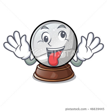 Crazy christmas snow globe in shape cartoon 46639445