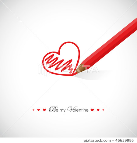 be my valentine happy valentines day drawn heart be my valentine happy valentines day drawn heart 46639996