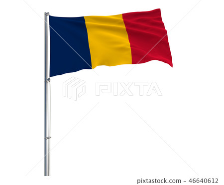 Isolate flag of Chad on white background 46640612