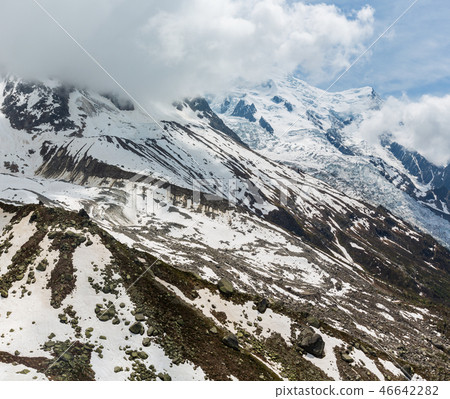 Mont Blanc mountain massif view  46642282