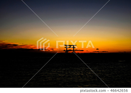 晚上在Hamana Lake Bentenjima 晚上在Hamana Lake Bentenjima 46642656