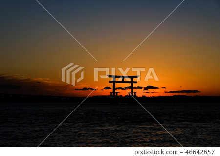 晚上在Hamana Lake Bentenjima 晚上在Hamana Lake Bentenjima 46642657