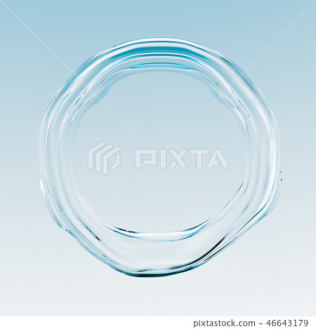 Illustration CG of a circle of water 46643179