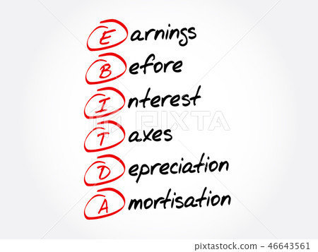 EBITDA acronym, business concept background EBITDA acronym, business concept background 46643561