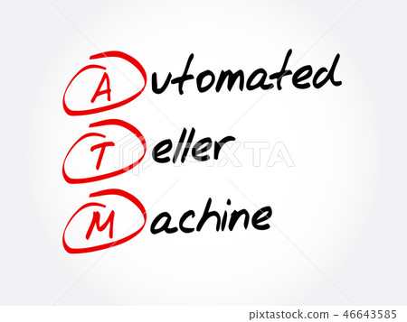 ATM - Automated Teller Machine acronym 46643585