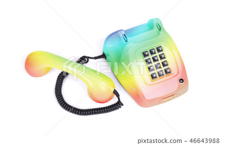 Vintage telephone - Rainbow colored Vintage telephone - Rainbow colored 46643988