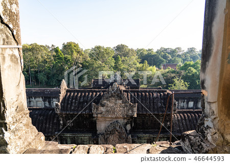 [奇觀] [世界遺產]吳哥窟中央神社頂視圖 46644593