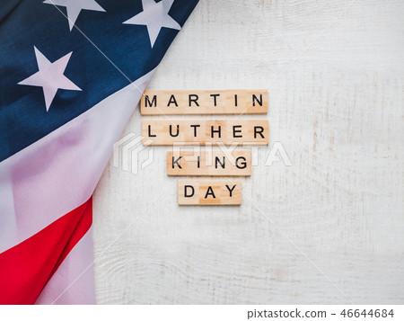 Martin Luther King, Jr. Day. Greeting card Martin Luther King, Jr. Day. Greeting card 46644684