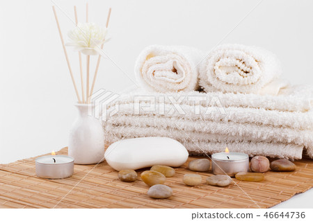 Spa setting and health care items 46644736