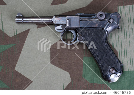 World War II period german army handgun  46646786