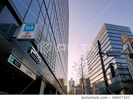 在日本的東京都市風景我看看半藏門站和“Kotomachi 1-chome”等的都市風景 46647102