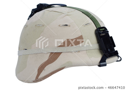 army kevlar helmet isolated 46647410