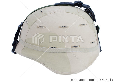 army kevlar helmet isolated 46647413