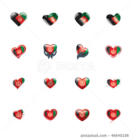 Afghanistan flag, vector illustration on a white background 46648186