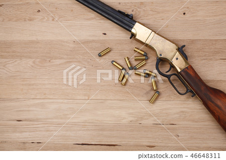 Wild west period repeating rifle 46648311