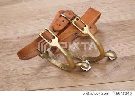 Western-style cowboy spurs with rowels Western-style cowboy spurs with rowels 46648340