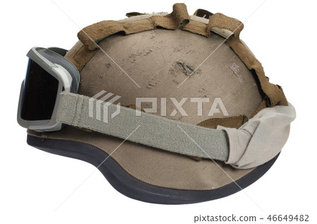 kevlar helmet with protective goggles 46649482