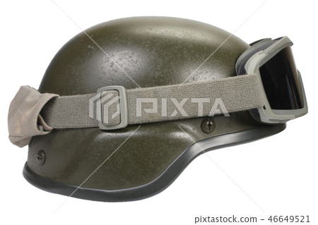 kevlar helmet with protective goggles 46649521