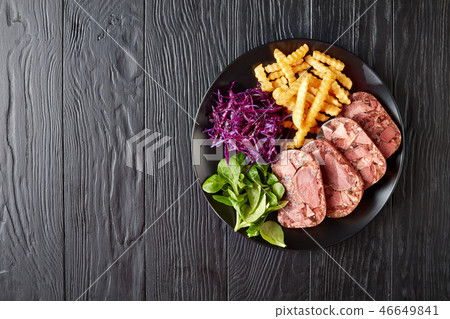 sliced terrine of beef tongue and meat 46649841