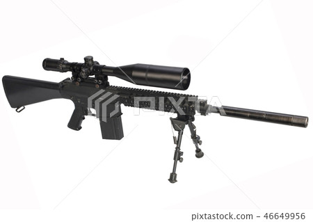 sniper rifle with bipod and supressor sniper rifle with bipod and supressor 46649956