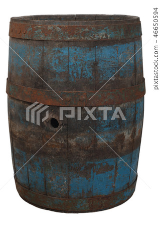 old rusty wooden barrel old rusty wooden barrel 46650594