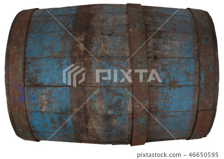 old rusty wooden barrel old rusty wooden barrel 46650595