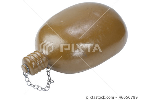 Soviet Army water canteen isolated 46650789