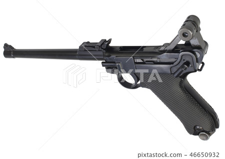 World War I period german army handgun isolated 46650932