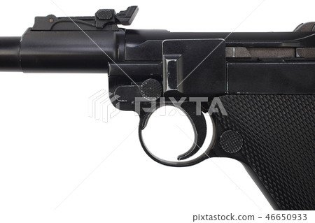 World War I period german army handgun isolated 46650933