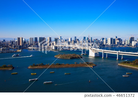 台場海濱公園和彩虹橋東京塔 46651372