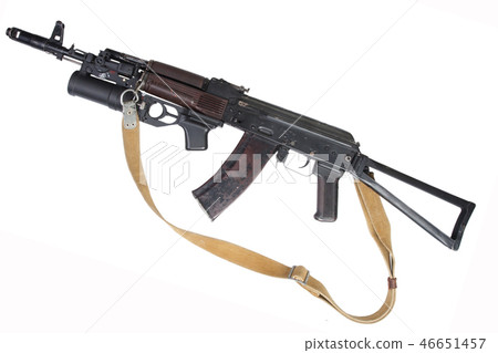 Kalashnikov AK with under-barrel grenade launcher 46651457
