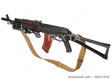 Kalashnikov AK with under-barrel grenade launcher Kalashnikov AK with under-barrel grenade launcher 46651459