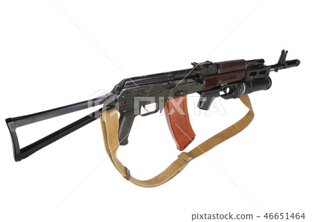 Kalashnikov AK with under-barrel grenade launcher Kalashnikov AK with under-barrel grenade launcher 46651464