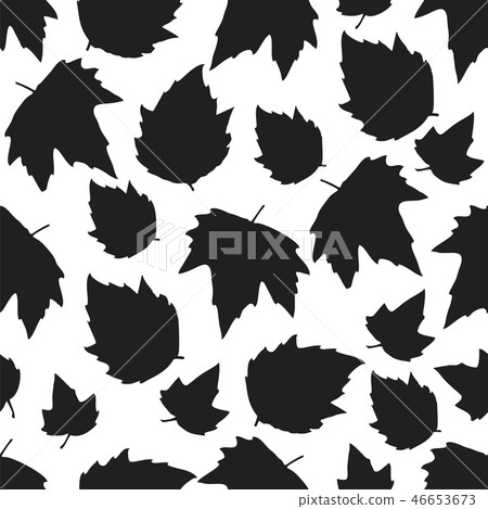 Seamless background autumn maple leaves on white Seamless background autumn maple leaves on white 46653673