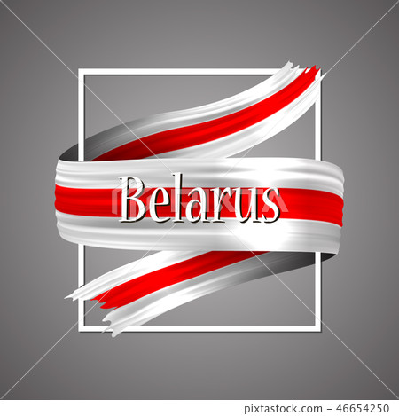 Belarus flag. Belorussian national colors.  46654250