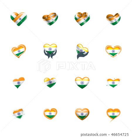 India flag, vector illustration on a white background India flag, vector illustration on a white background 46654725