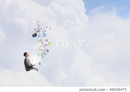 Man reading in isolation 46656475