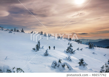 Winter hike Winter hike 46657742