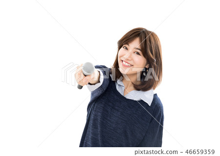 Young lady karaoke Young lady karaoke 46659359