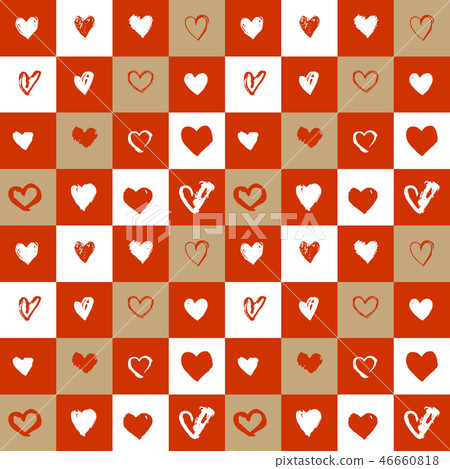 Seamless heart pattern. Valentine's day background 46660818