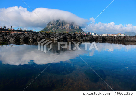 山房山，雲，海岸，倒影 46661350