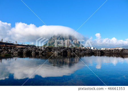 山房山，雲，海岸，倒影 46661353