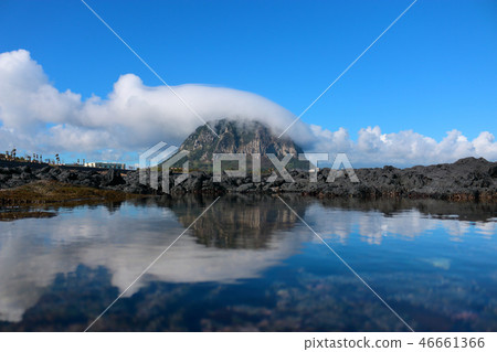 山房山，雲，海岸，倒影 46661366