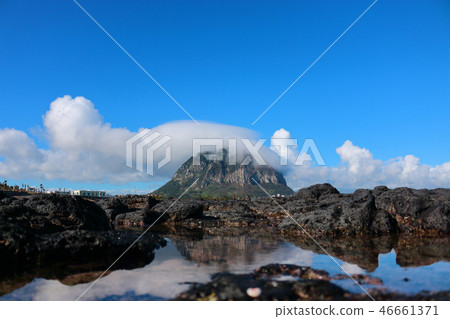 山房山，雲，海岸，倒影 46661371