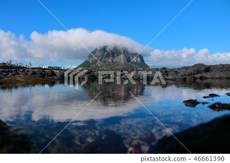 山房山，雲，海岸，倒影 46661390