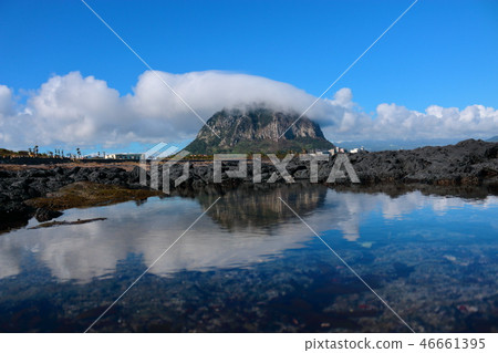 山房山，雲，海岸，倒影 46661395