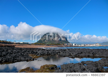 山房山，雲，海岸，倒影 46661397